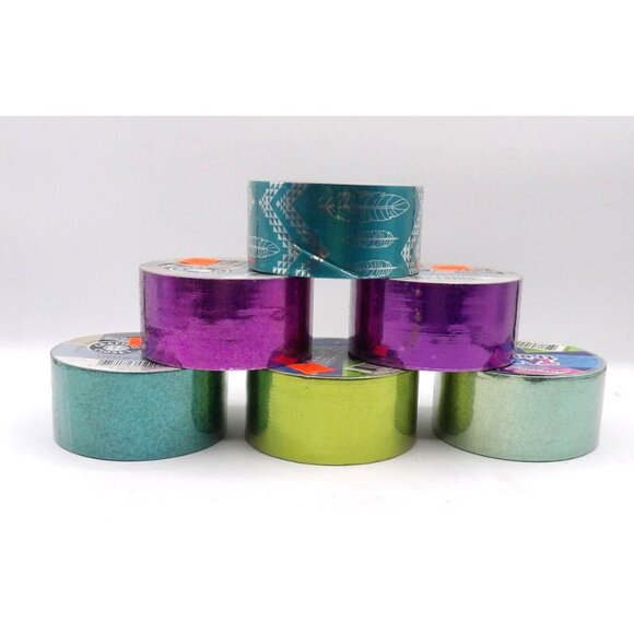 Designer Tape Lot of 6 Artskills Brand  1.70 " x 5 yard each - Picture 1 of 2